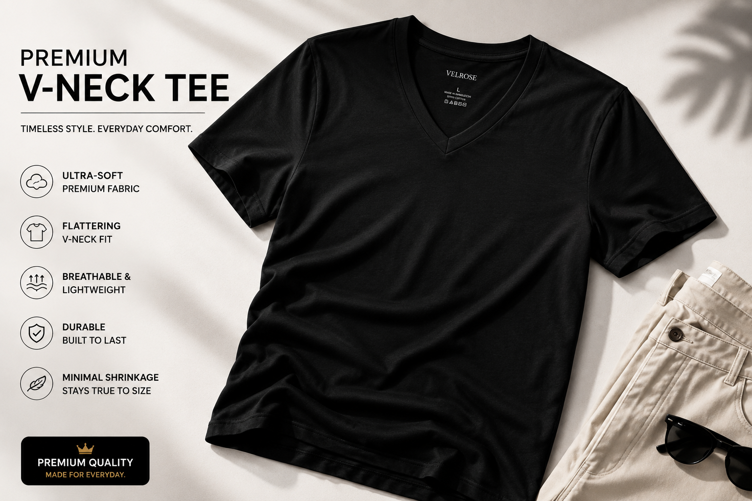 Premium V-Neck T-Shirt